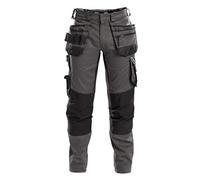 DASSY® FLUX Pantalon multipoches avec stretch et poches genoux - taille 50 - GRIS ANTHRACITE/NOIR