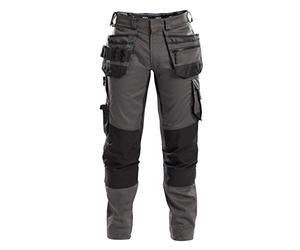 DASSY® FLUX Pantalon multipoches avec stretch et poches genoux - taille 50 - GRIS ANTHRACITE/NOIR