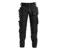 DASSY® FLUX Pantalon multipoches avec stretch et poches genoux - taille 50 - NOIR