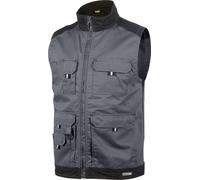 Dassy Gilet d'été bicolore Faro PESCO61 gris ciment/noir XL
