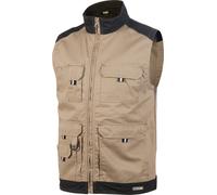 Dassy Gilet d'été bicolore Faro PESCO61 Kaki/Noir 3XL