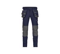 DASSY® Matrix Pantalon de travail stretch multipoches avec poches genoux - taille 42 - BLEU NUIT/GRIS ANTHRACITE