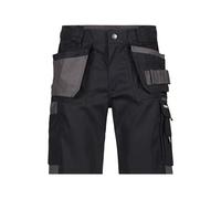 DASSY® Monza Bermuda multipoches bicolore - taille 56 - NOIR/GRIS CIMENT