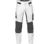 Dassy Pantalon de peintre mit Stretch et poches genouillères Dynax Painters PESCO41 Blanc/Anthrazitgris 46/Kurz