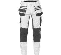Dassy Pantalon de peintre mit Stretch, poches holster et poches genouillères Flux Painters PESCO41 Blanc/Anthrazitgris 46