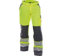 Dassy Pantalon de sécurité mit Poches genouillères Buffalo PESCO70 Neonjaune/gris ciment 54/Kurz