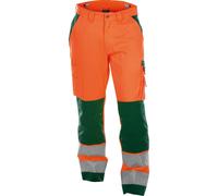 Dassy Pantalon de sécurité mit Poches genouillères Buffalo PESCO70 Neonorange/vert bouteille 52/Kurz
