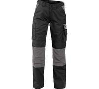 Dassy Pantalon de travail bicoloreitmit Poches genouillères pour femmes Boston Women PESCO61 Noir/gris ciment 40