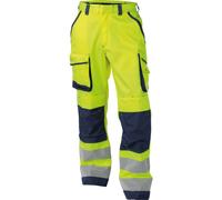 Dassy Pantalon haute visibilité mit Poches genouillères Chicago PESCO74 Neonjaune/bleu foncé 54