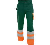 Dassy Pantalon haute visibilité Omaha PESCO64 Vert bouteille/Neonorange 64