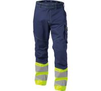 Dassy Pantalon haute visibilité Phoenix PESCO64 bleu foncé/Neonjaune 50/Kurz