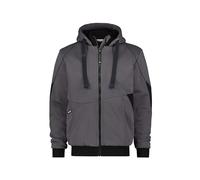 DASSY® Pulse DASSY® Pulse Veste sweat-shirt - taille 4XL - BRUN ARGILE/GRIS ANTHRACITE