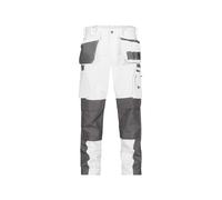 DASSY® Seattle Pantalon multipoches bicolore avec poches genoux - taille 46 - BLANC/GRIS CIMENT