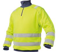 Dassy Sweat-shirt haute visibilité Denver PESCO84 Neonjaune/bleu foncé XL