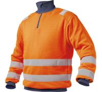 Dassy Sweat-shirt haute visibilité Denver PESCO84 Neonorange/bleu foncé S