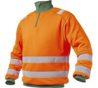 Dassy Sweat-shirt haute visibilité Denver PESCO84 Neonorange/vert bouteille M