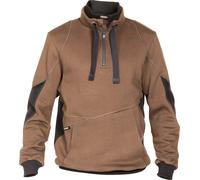 Dassy Sweat-shirt Stellar COPES80 brun argile/anthraciteitgris M