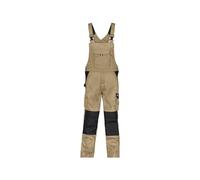 DASSY® Versailles Cotte à bretelles bicolore avec poches genoux - taille 48 - BEIGE/NOIR