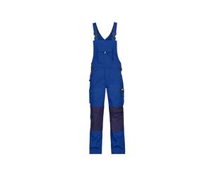 DASSY® Versailles Cotte à bretelles bicolore avec poches genoux - taille 48 - BLEU ROI/MARINE