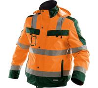 Dassy Veste de sécurité hiver Lima PES70 Neonorange/vert bouteille S