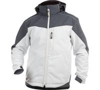 Dassy Veste softshell bicolore Jakarta PES21 blanc/gris ciment XS