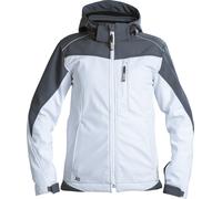 Dassy Veste Softshell bicolore pour femme Jakarta Women PES21 blanc/gris ciment L