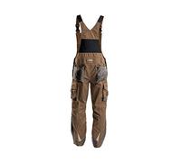 DASSY® Voltic Cotte à bretelles avec poches genoux - taille 56 - BRUN ARGILE/GRIS ANTHRACITE