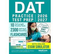 DAT Practice Test Prep: Take Control of the Real DAT with an Online Exam Simulator,Full-Length Practice Tests,Digital Flashcards,DAT Traps,Timing Strategy,PAT Visual Reasoning & Reading Comprehension