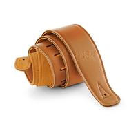 Dat Strap Sangle De Guitare En Cuir | Pour Acoustique, Électro Acoustique, Et Basse |rembourré Pour Un Confort Supplémentaire | Marron Clair | Inclus 2 Pics En Acier Pick Geek | Cadeau Parfaits