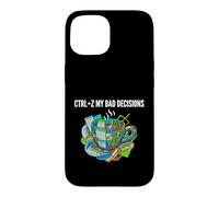 Data Analyst Funny Ctrl Z My Bad Decisions Coque pour iPhone 15