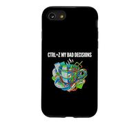 Data Analyst Funny Ctrl Z My Bad Decisions Coque pour iPhone SE (2020) / 7/8