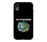 Data Analyst Funny Ctrl Z My Bad Decisions Coque pour iPhone XR