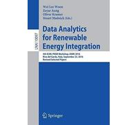 Data Analytics For Renewable Energy Integration