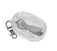 Data Cable Storage Bag - Transparent Portable PVC Organizer Compact Design
