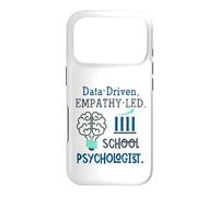 Data-Driven Empathy-LED School Psychologist Brain Graphic Coque pour iPhone 17 Pro