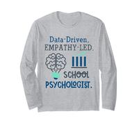 Data-Driven Empathy-LED School Psychologist Brain Graphic Manche Longue