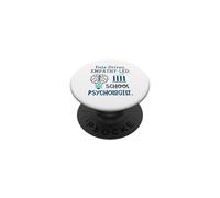 Data-Driven Empathy-LED School Psychologist Brain Graphic PopSockets PopGrip Adhésif