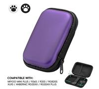 Data Frog Pour R36s, Sacs De Jeux Vidéo Rétro, Housse Eva Pour Rg35xx R35s Miyoo Mini Plus, Sac De Protection Fondé,Purple