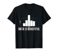 Data is Beautiful Graphique statistiques de l'ingénieur de données Humour T-Shirt Graphique avec Valeur