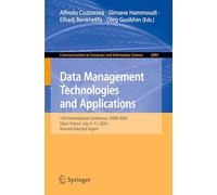 Data Management Technologies and Applications: 13th International Conference, DATA 2024, Dijon, France, July 9-11, 2024, Revised Selected Papers