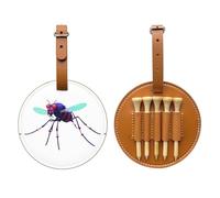 Data Mosquito Virus Sac de rangement pour tee de golf Marron - Facile à transporter et plus efficace pour jouer au golf