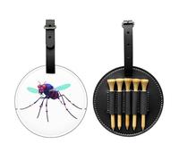 Data Mosquito Virus Sac de rangement pour tee de golf Noir - Facile à transporter et plus efficace pour jouer au golf