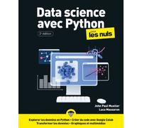 Data Science avec Python pour les Nuls 2e édition - Luca Massaron - First Interactive - broché - Manuel
