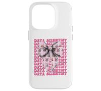 Data Scientist Science Graph Girl Coquette Bow Rose Coque pour iPhone 14 Pro