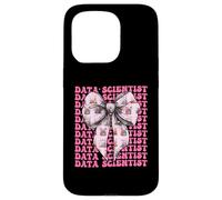 Data Scientist Science Graph Girl Coquette Bow Rose Coque pour iPhone 15 Pro
