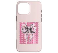 Data Scientist Science Graph Girl Coquette Bow Rose Coque pour iPhone 16 Pro Max