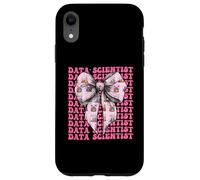 Data Scientist Science Graph Girl Coquette Bow Rose Coque pour iPhone XR