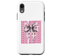 Data Scientist Science Graph Girl Coquette Bow Rose Coque pour iPhone XR