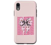 Data Scientist Science Graph Girl Coquette Bow Rose Coque pour iPhone XR
