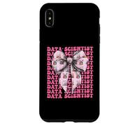 Data Scientist Science Graph Girl Coquette Bow Rose Coque pour iPhone XS Max